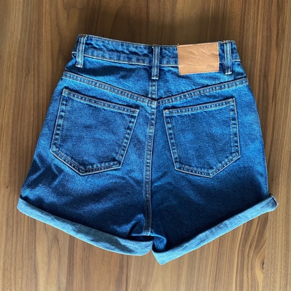 ZARA - Blue denim shorts - Picture 6 of 8